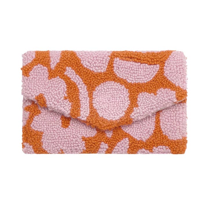 Picture of Peking Handicraft 19APS226C07 11 x 7 in. Floral Hook Clutch Cosmetic Bag&#44; Multi Color