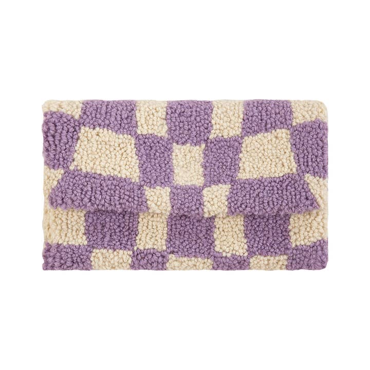 Picture of Peking Handicraft 19APS254C07 11 x 7 in. Disco Checker Hook Clutch Cosmetic Bag&#44; Multi Color