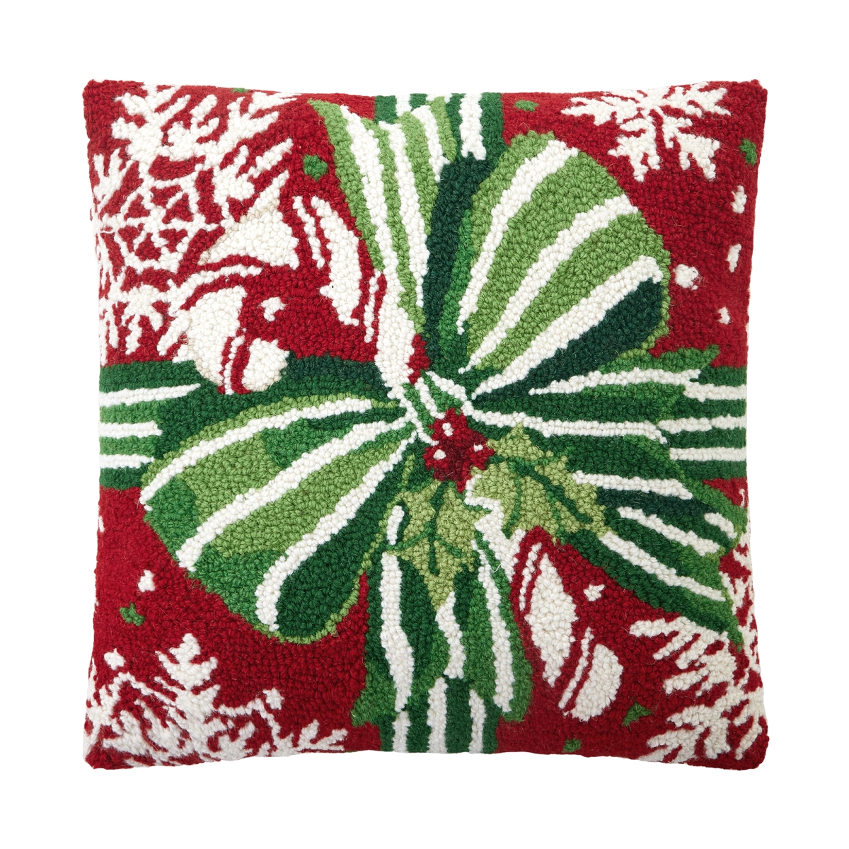 31SERX516C16SQ 16 x 16 in. Pretty Present Poly Fill Hook Pillow, Multi Color