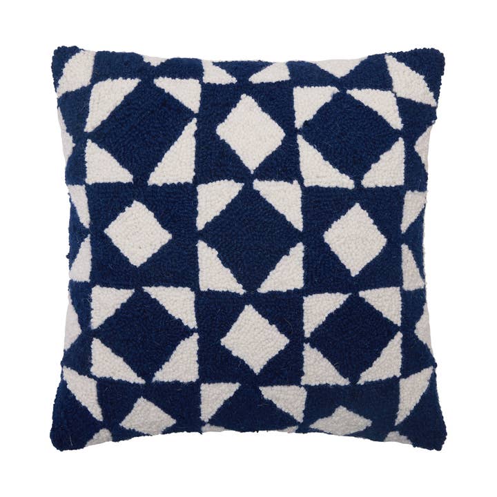 30APS217C16SQ 16 x 16 in. Quilt Diamonds Poly Fill Hook Pillow, Multi Color