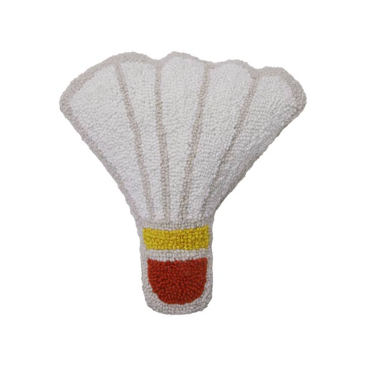 30APS224C12SQ 12 x 12 in. Shuttlecock Shaped Blown in Filler Hook Pillow, Multi Color