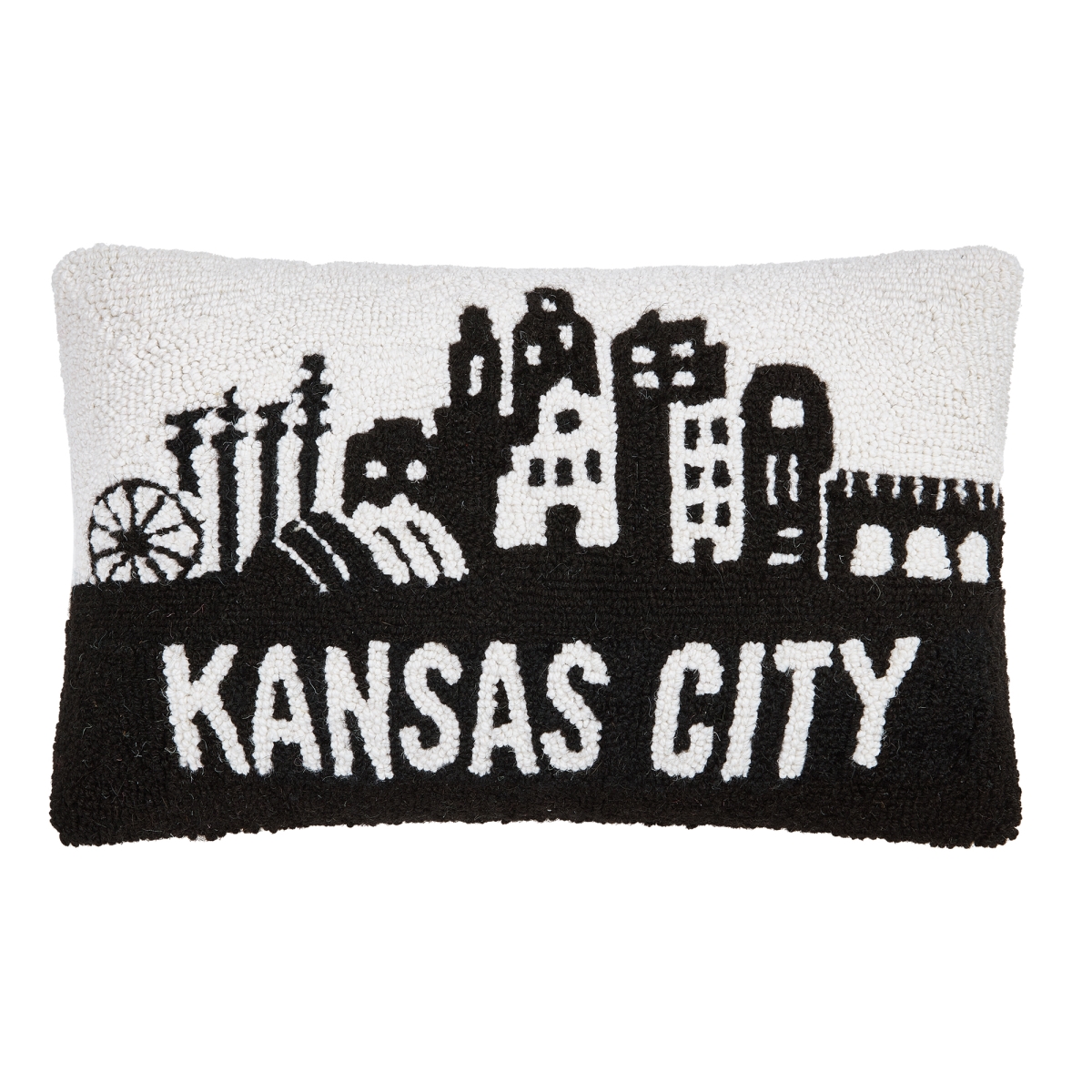 30APS248C20OB 12 x 20 in. Kansas City Poly Fill Hook Pillow, Multi Color