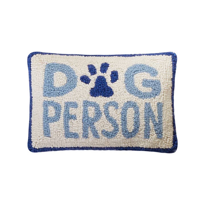 30GY2788C12OB 8 x 12 in. Dog Person Poly Fill Hook Pillow, Multi Color
