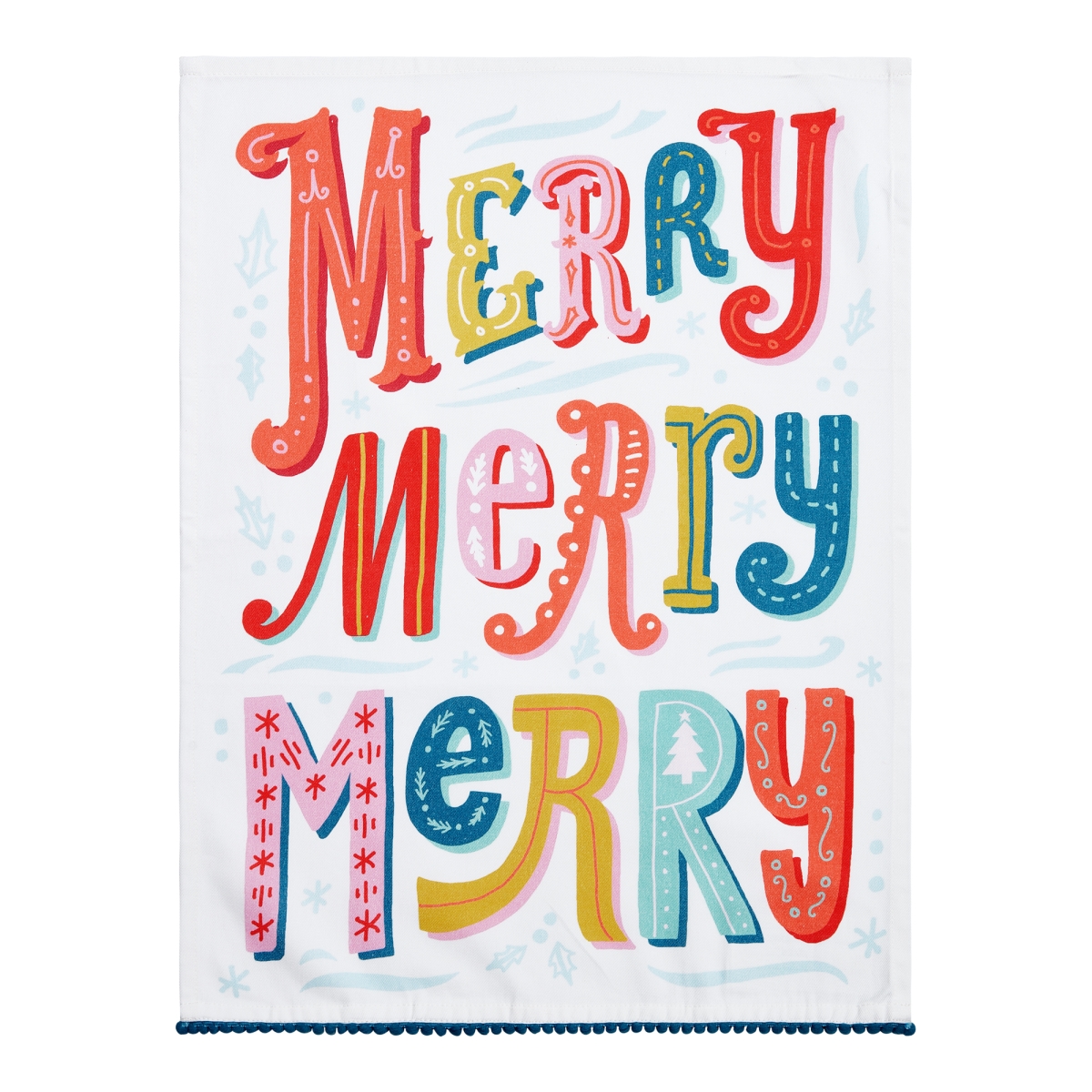 Picture of Peking Handicraft 04AS84C 18 x 25 in. Merry Merry Kitchen Towel, Multi Color 