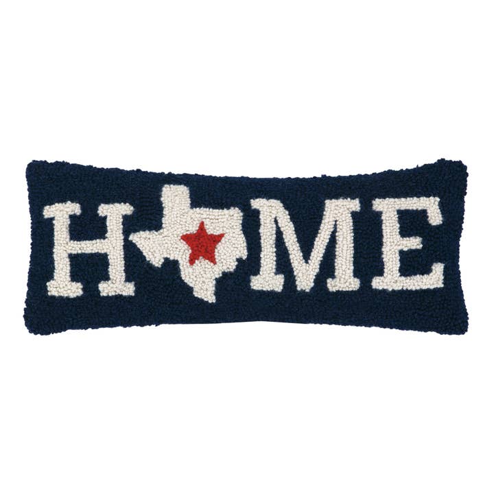 30HRS377C20OB 8 x 20 in. Home Texas Icon Poly Fill Hook Pillow, Multi Color