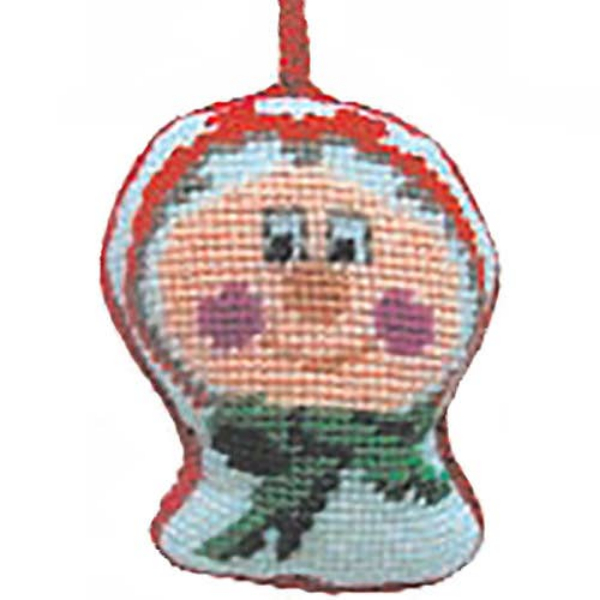 3092191C 5 x 5 in. Mrs. Claus Needlepoint Ornament Stocking, Multi Color
