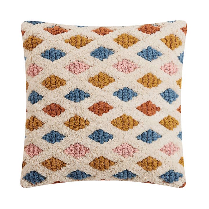 24SHV14C16SQ 16 x 16 in. Lana Decorative Poly Fill Hook Pillow, Multi Color