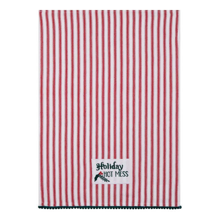 Picture of Peking Handicraft 04AV113C 18 x 25 in. Holiday Hot Mess Kitchen Towel, Multi Color 
