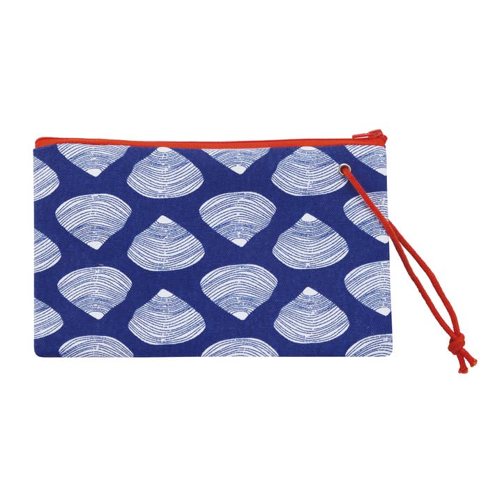 Picture of Peking Handicraft 19KN325C06 10 x 6 in. Clamshell Wristlet Cosmetic Bag&#44; Multi Color - Pack of 2