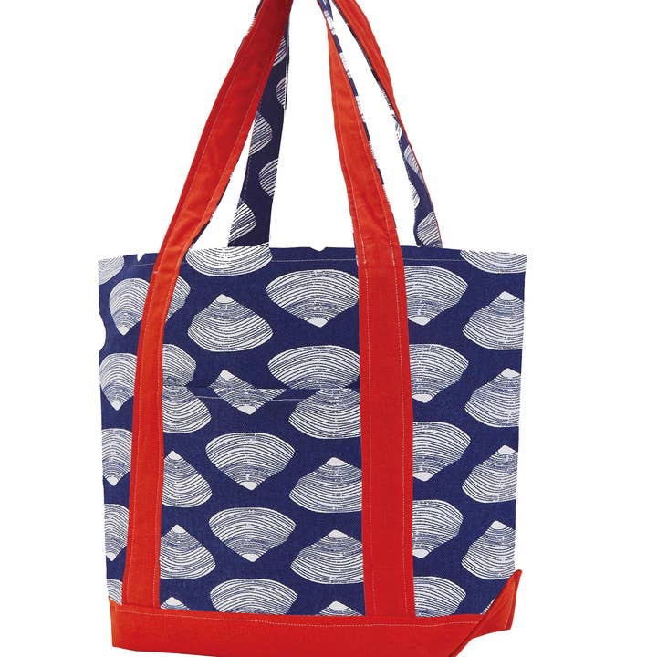 19KN324C17 17 x 15 in. Clamshell Tote Bag, Multi Color
