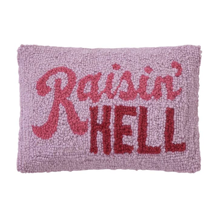 30AV674C12OB 8 x 12 in. Raisin Hell Poly Fill Hook Pillow, Multi Color