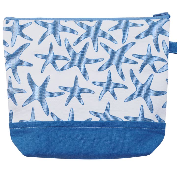 19KN338C07 9 x 7 in. Starfish Cosmetic Bag, Multi Color