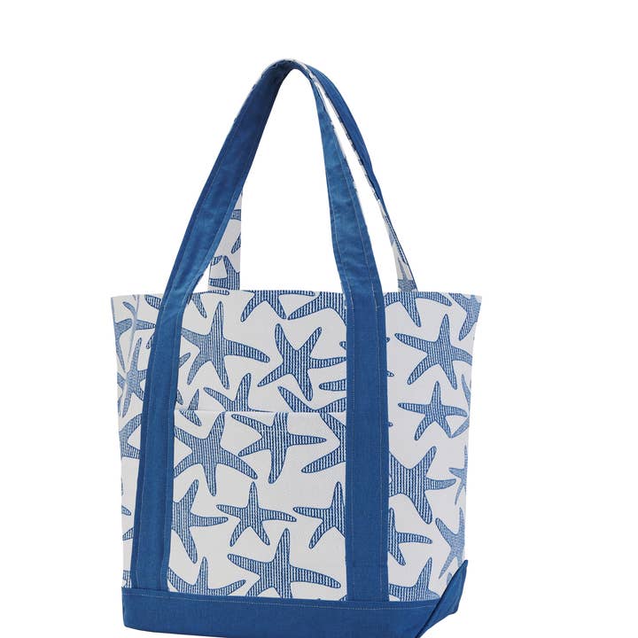 19KN336C17 17 x 15 in. Starfish Tote Bag, Multi Color