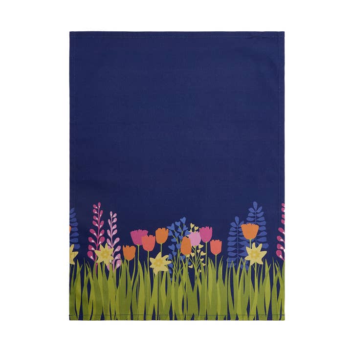 Picture of Peking Handicraft 04KN391C 18 x 25 in. Midnight Garden Kitchen Towel, Multi Color 