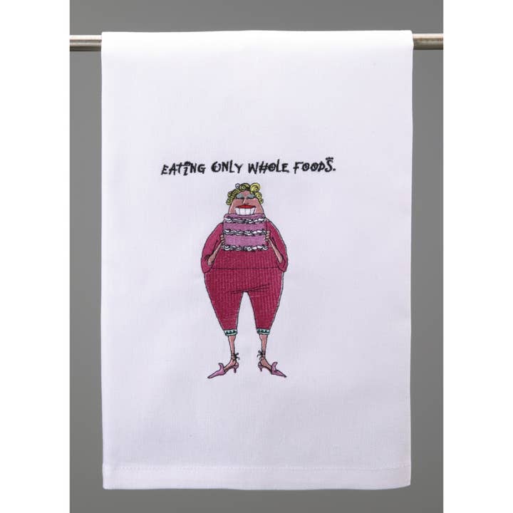 Picture of Peking Handicraft 04LMM05WC 16 x 25 in. Eating Whole Foods Kitchen Towel, Multi Color 