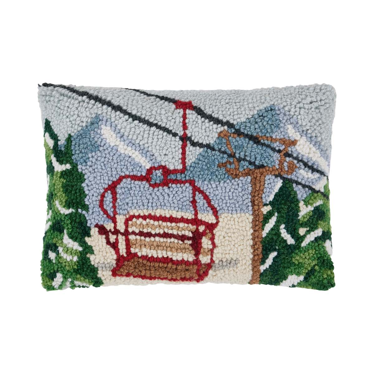 31AV747C12OB 8 x 12 in. Vintage Gondola Hook Pillow with Polyfilled with 100 Percent Wool, Cotton & Poly