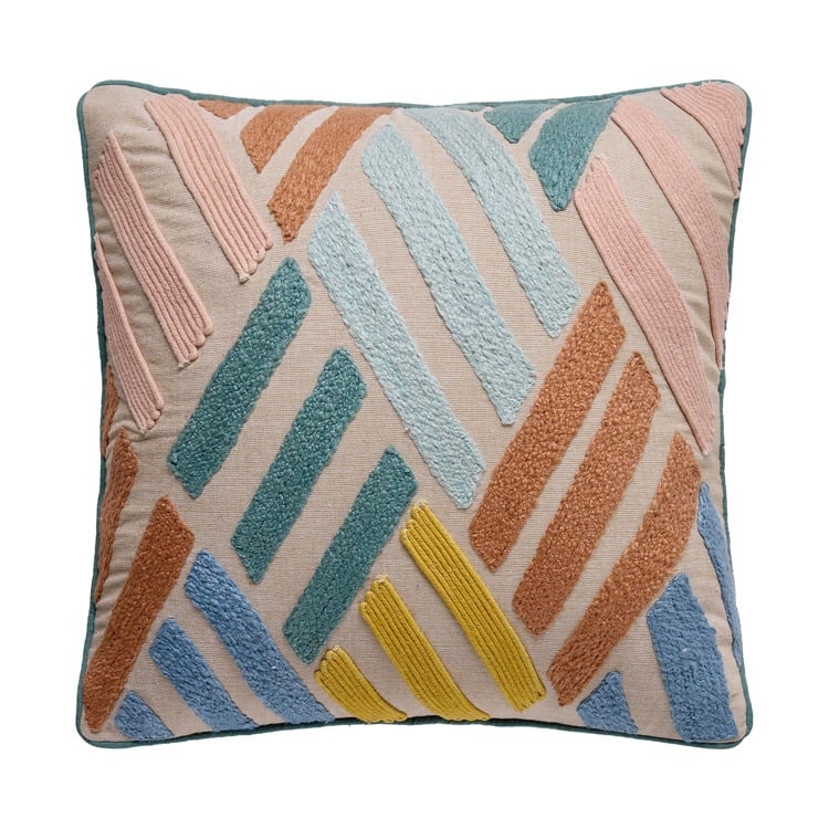 24DD98C16SQ Broken Lines Poly Filled Pillow - 16 x 16 in.