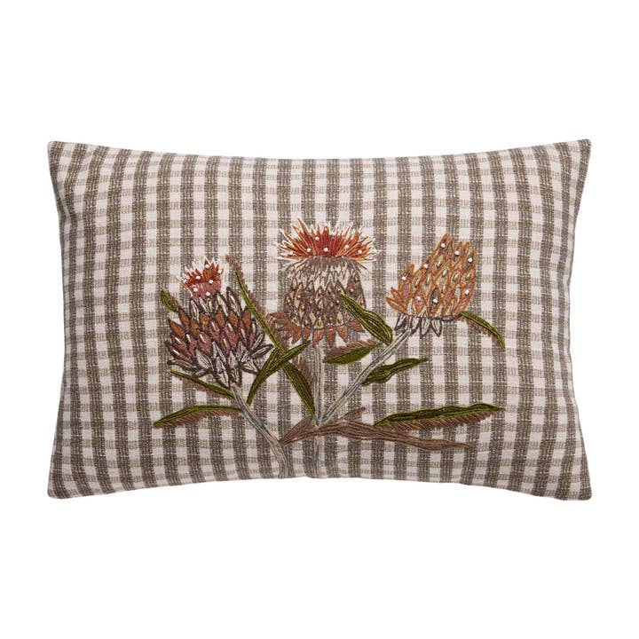31GRA9C18OB 12 x 18 in. Harvest Festival Floral Embroidered Pillow
