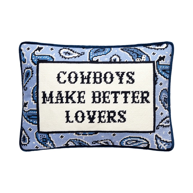30JGY8C14OB 10 x 14 in. Better Lovers Embroidered Poly Filled Needlepoint Pillow