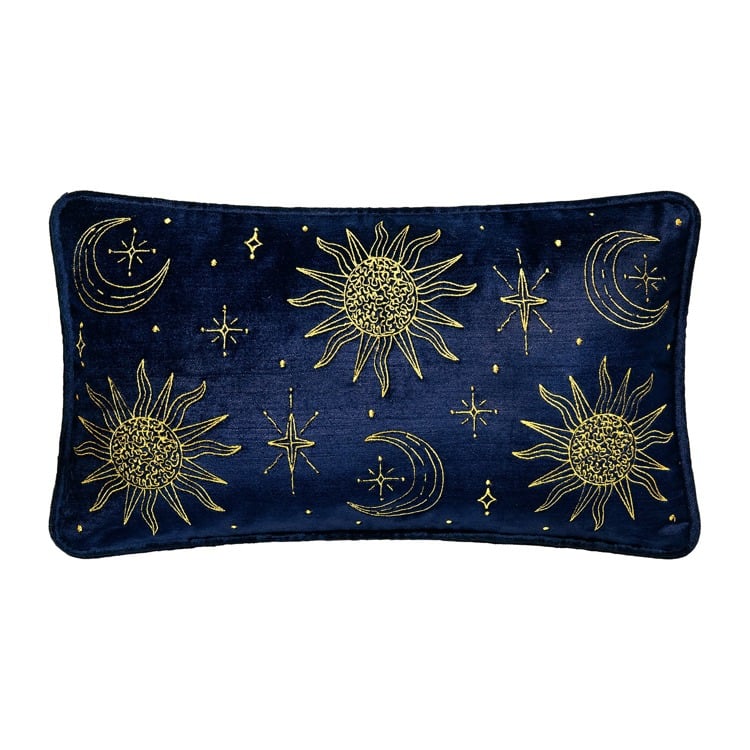 24AV1454C16OB 9 x 16 in. Whimsy All Over Ember Poly Fill Hook Pillow - Pack of 2