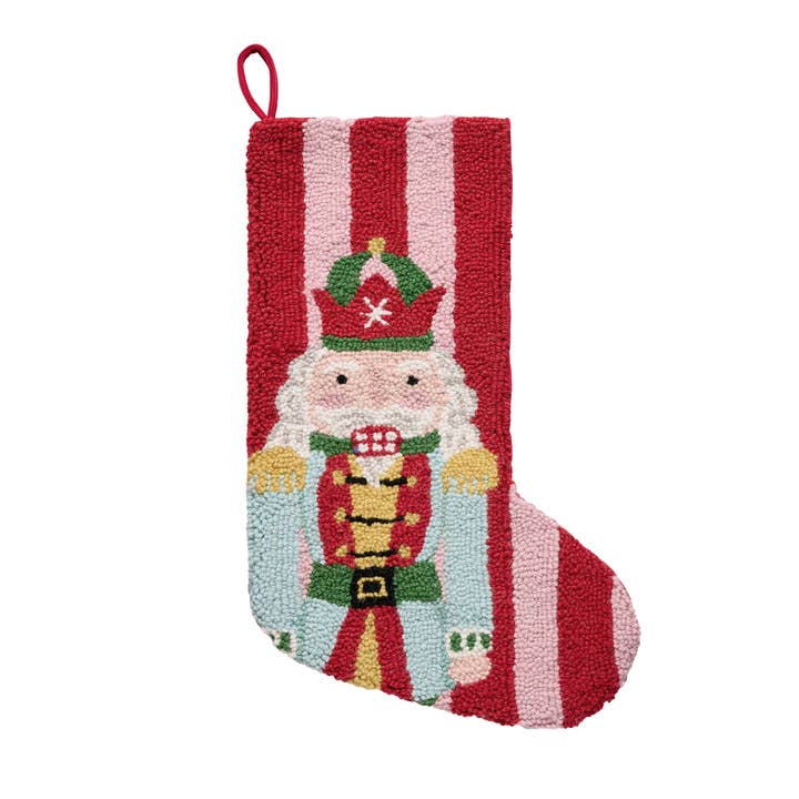 31AV1227MC 12 x 20 in. Holiday Frames Nutcracker Hook Stocking