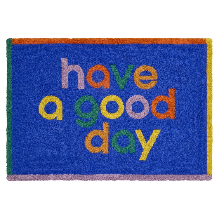 30EO255C03 2 x 3 ft. Have A Good Day Hook Area Rug