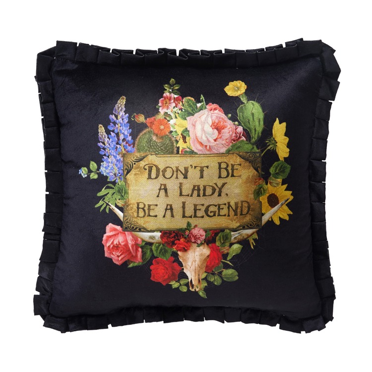 24JGY3C16SQ Decorative Pillow - Be A Legend - Printed Poly-Filled Throw Pillow