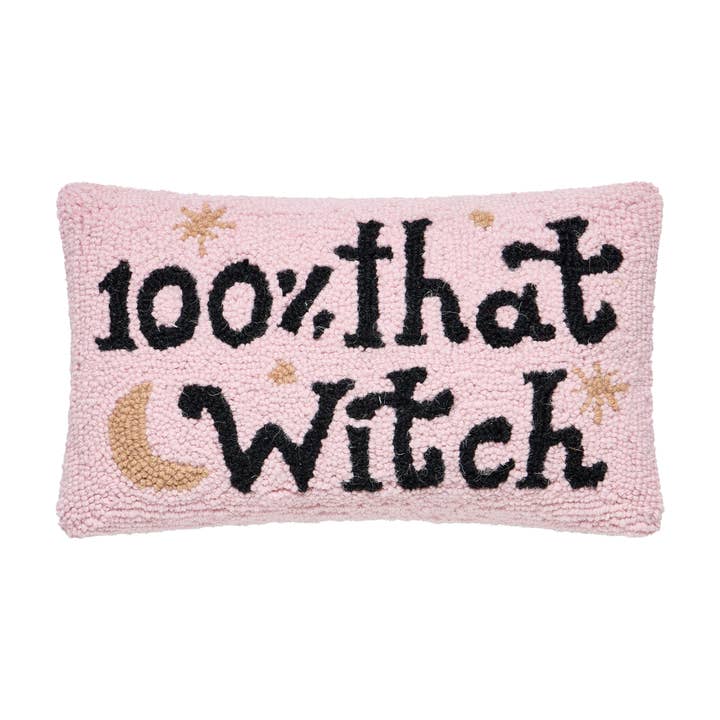 31AV1352C16OB 9 x 16 in. Wholesale 100 Percent that Witch Hook Pillow - Set of 2