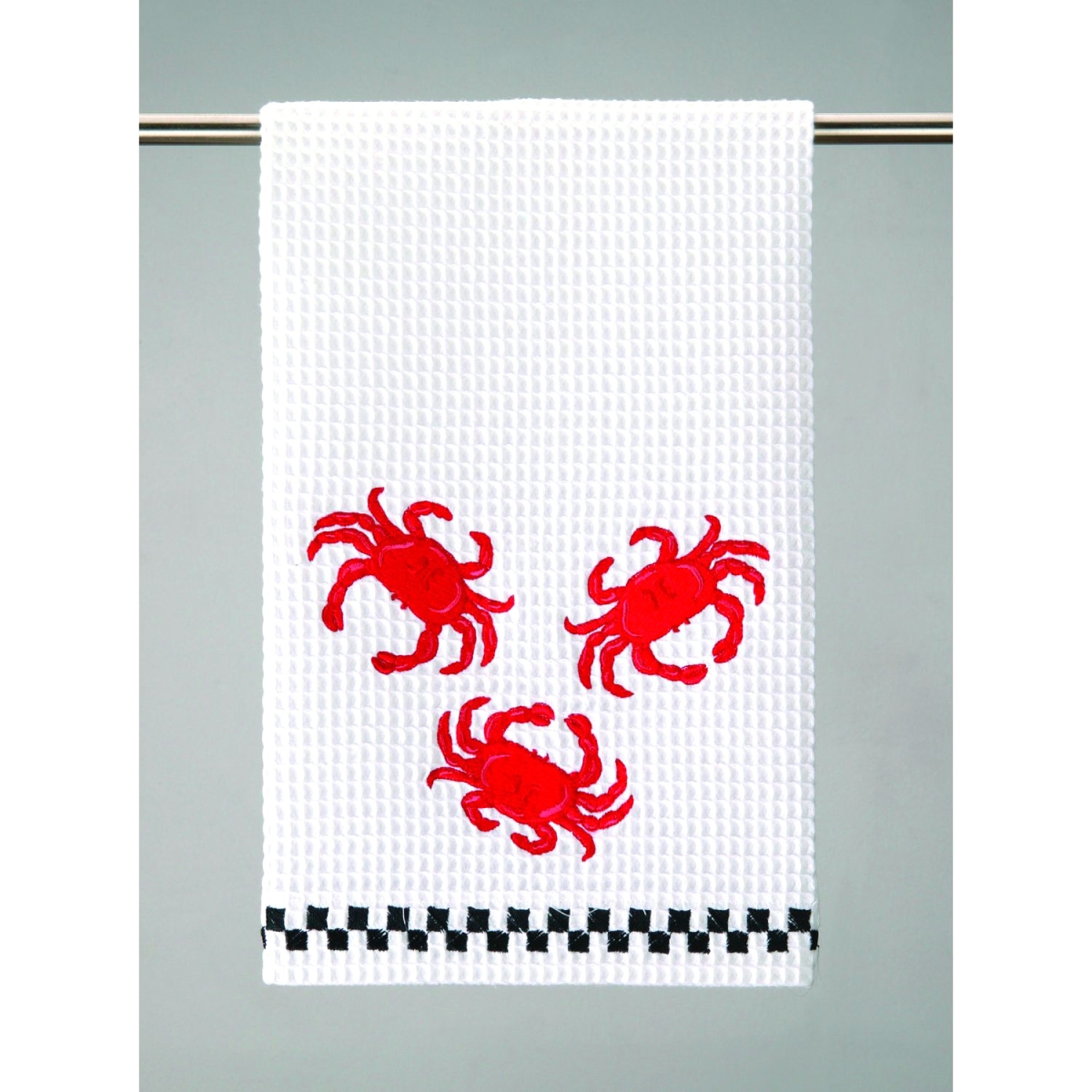 Picture of Peking Handicraft 04TA731WC 16 x 25 in. Crabs Waffle Weave Kitchen Towel - Pack of 4