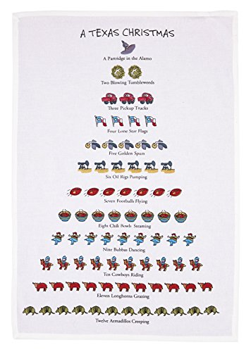 04DP03WC 18 x 26 in. A Texas Christmas Kitchen Towel, Multi Color