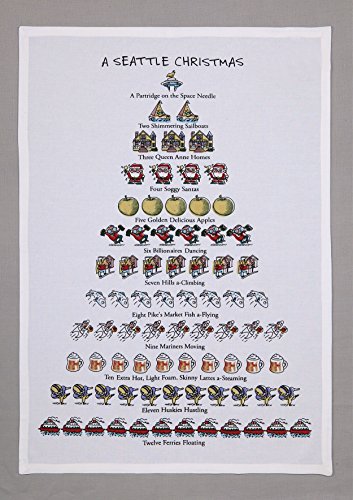 18 x 26 in. A Seattle Christmas Kitchen Towel