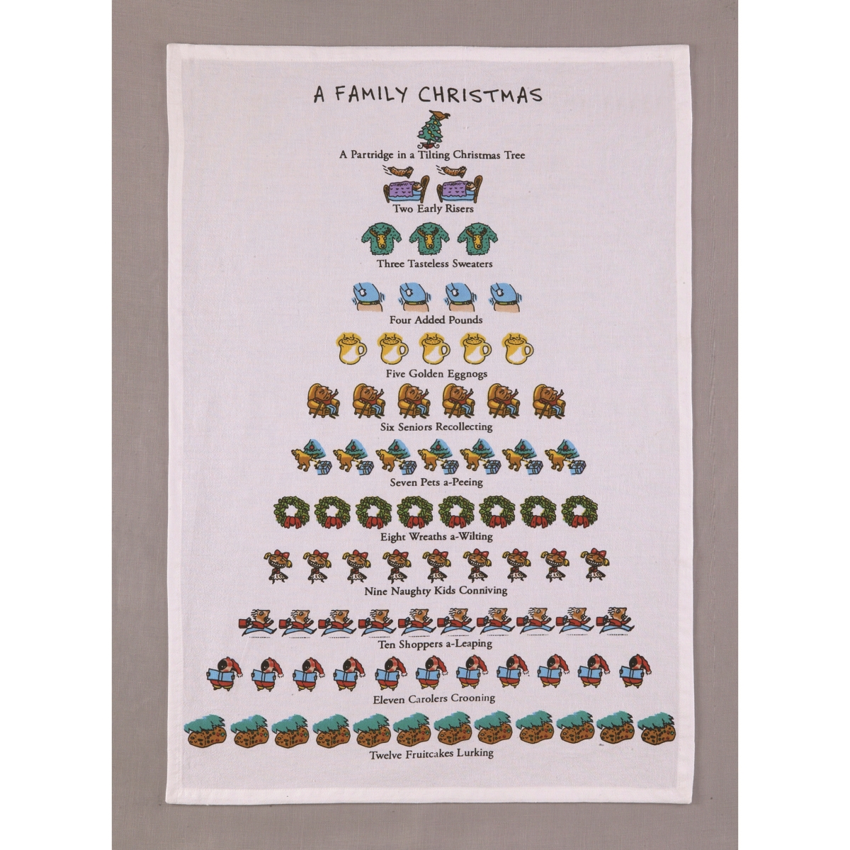 Picture of Peking Handicraft 04DP15WC 18 x 26 in. A Family Christmas Kitchen Towel 
