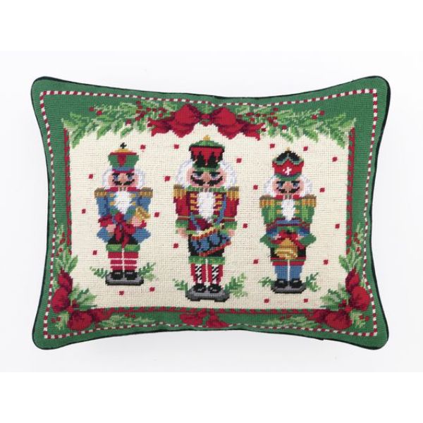 Picture of Peking Handicraft 31SERX126C18OB 14 x 18 in. Nutcracker Melody Needlepoint Pillow