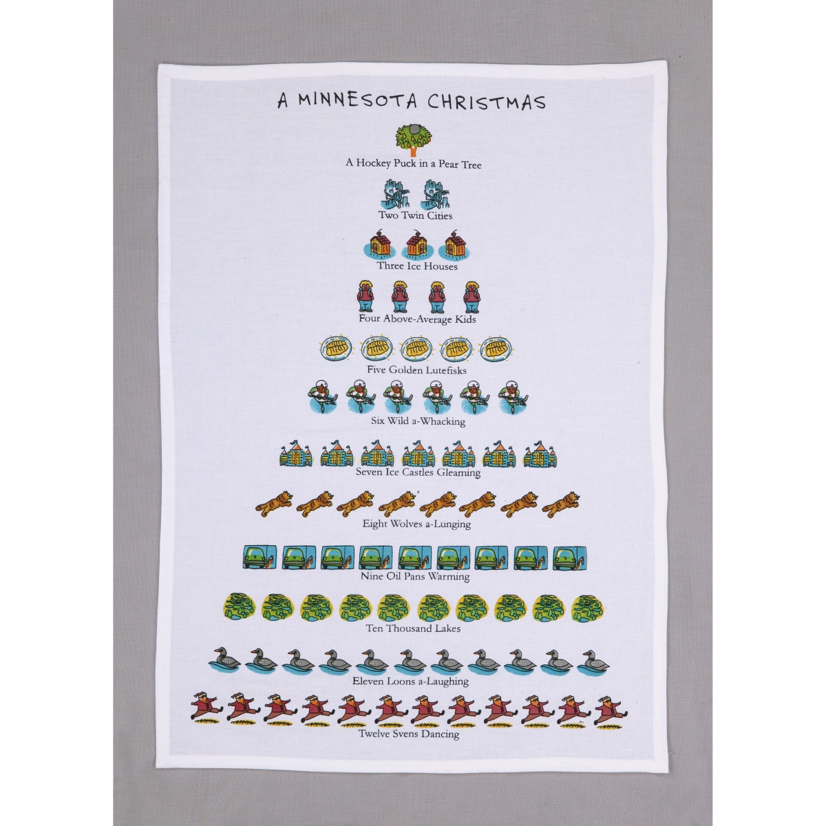 18 x 26 in. A Minnesota Christmas Kitchen Towel