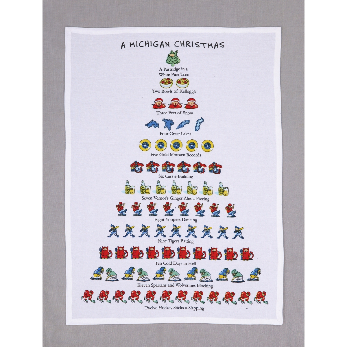 04DP44WC 18 x 26 in. A Michigan Christmas Kitchen Towel