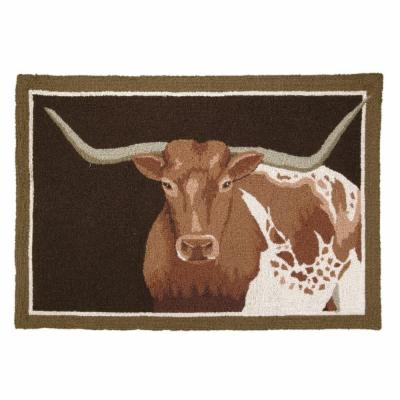 27 x 40 in. Longhorn Hook Rug Doormat