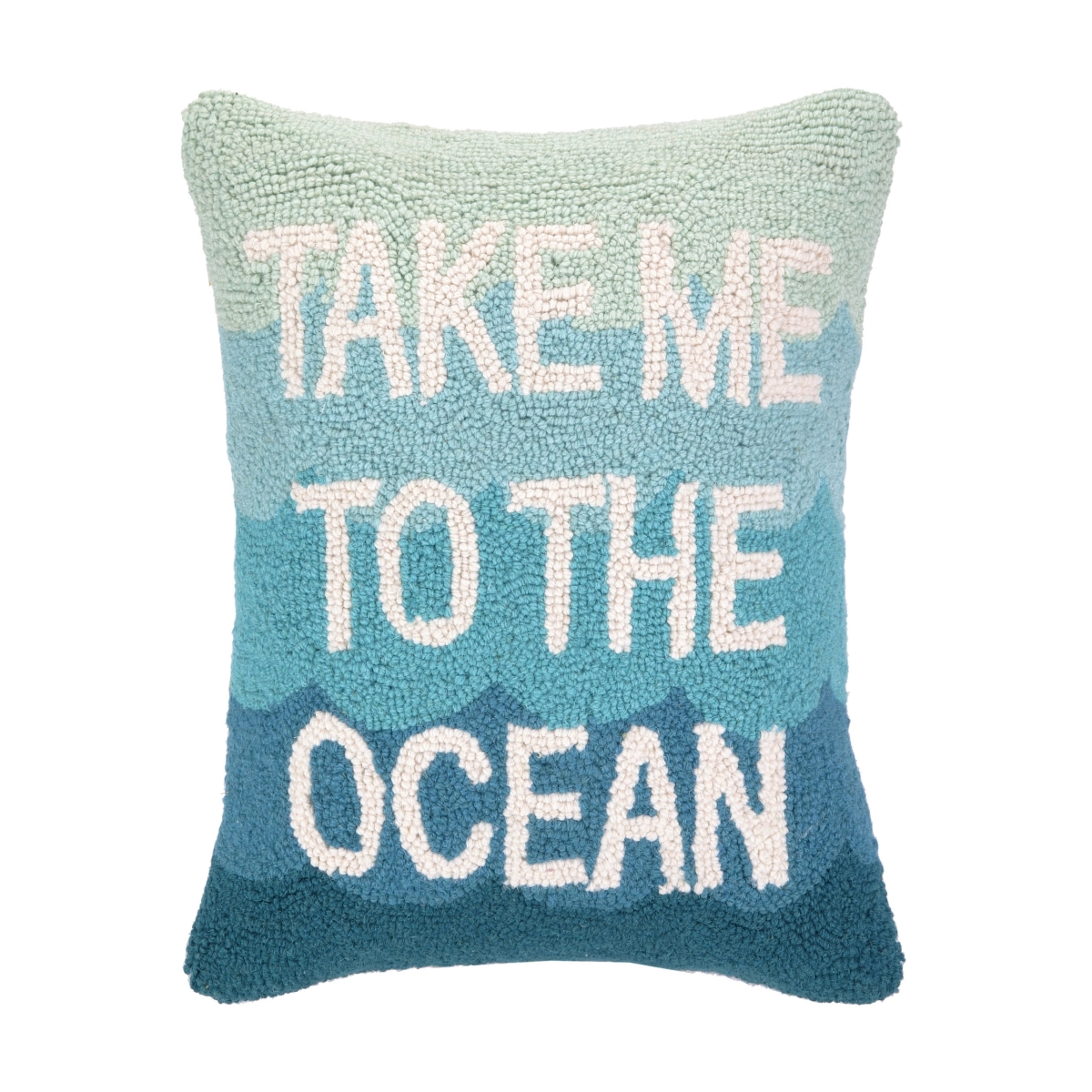 14 x 18 in. Take Me to the Ocean Rectangle Hook Pillow, Blue