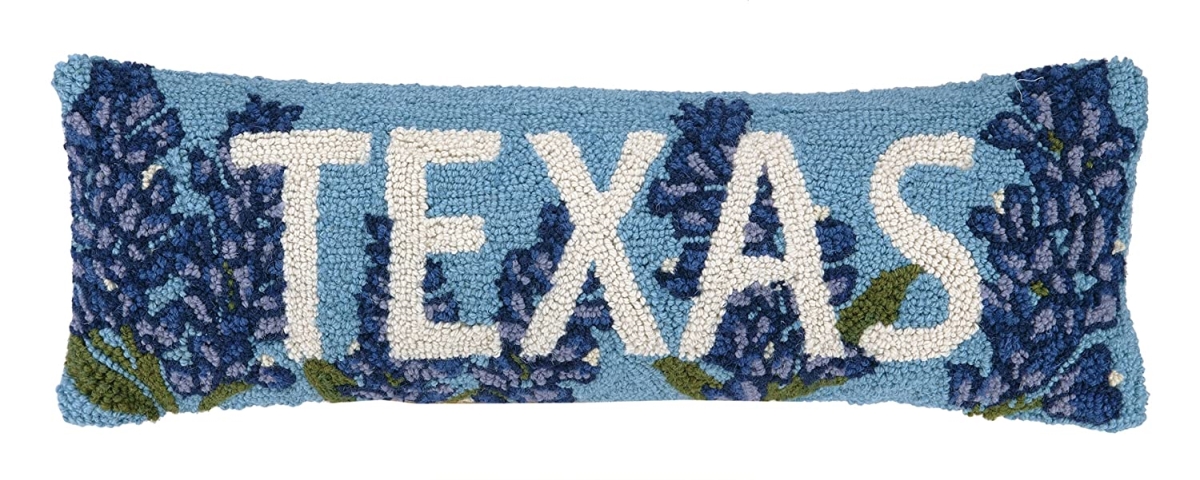 30HRS686C24OB 8 x 24 in. Texas Bonnet Hook Pillow, Blue