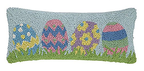 8 x 20 in. Easter Egg Hook Throw Pillow
