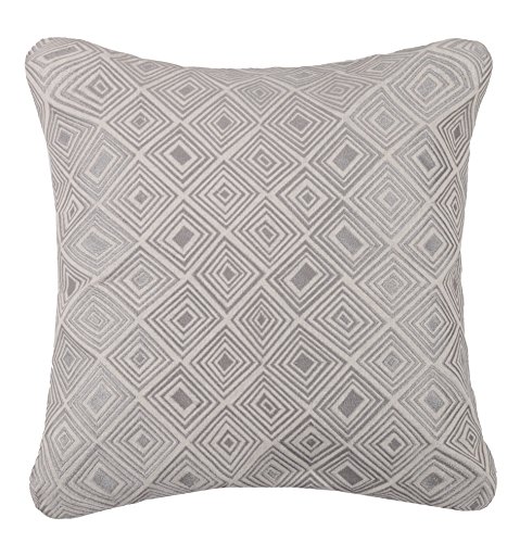 Picture of D.L Rhein 24DL661BC20SQ 20 x 20 in. Nomad Embroidered Linen Pillow&#44; Stone