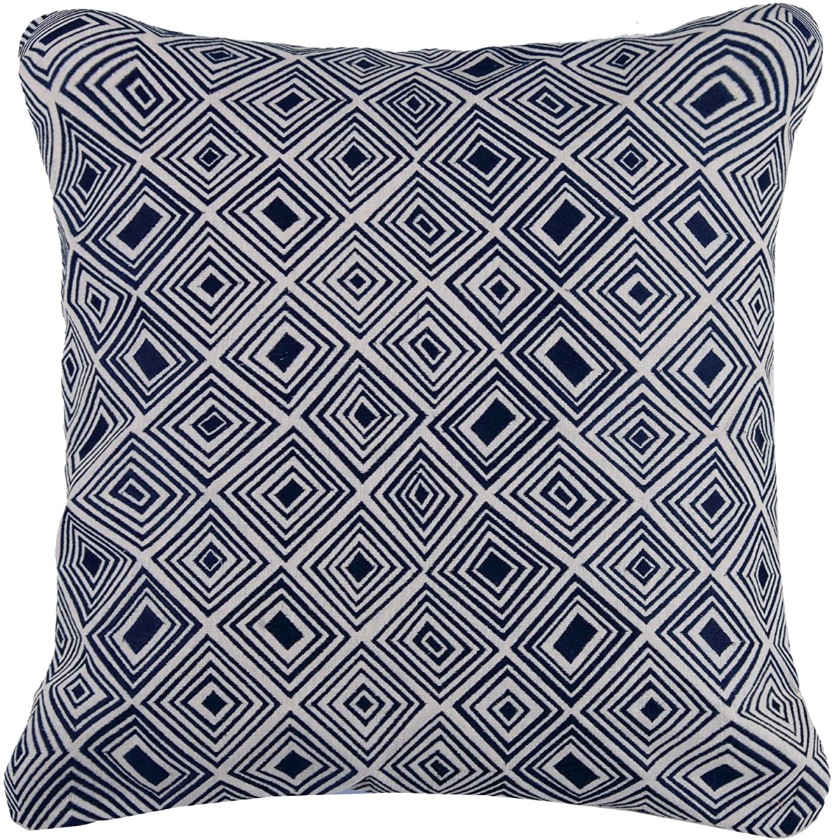 Picture of D.L Rhein 24DL661CC20SQ 20 x 20 in. Nomad Embroidered Linen Pillow, Indigo