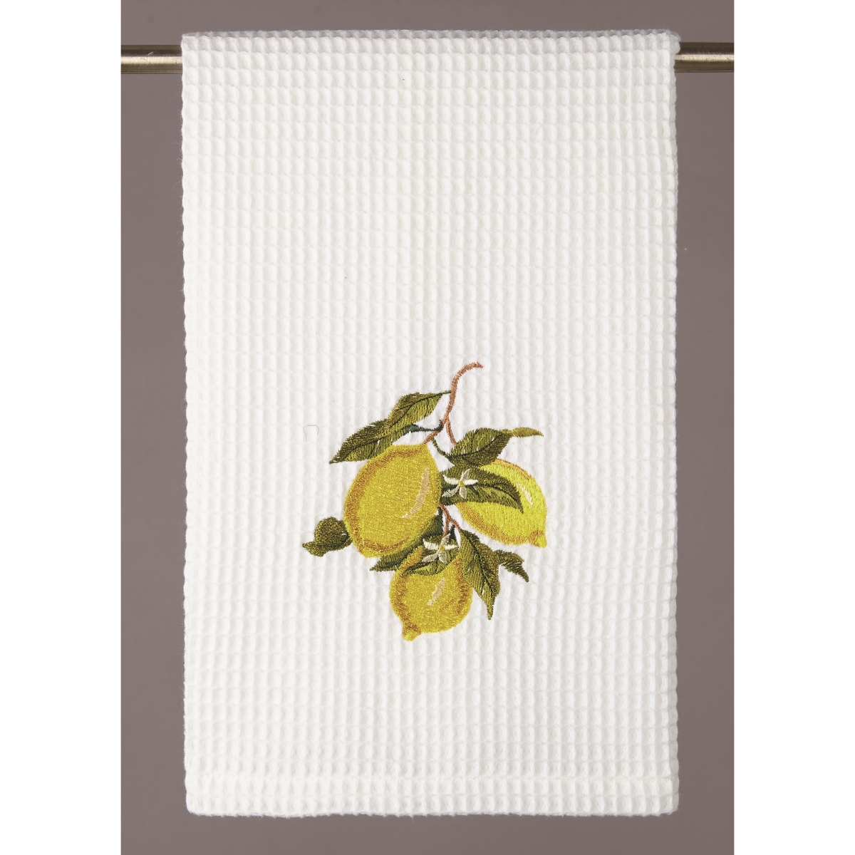 Picture of Peking Handicraft 04SJM8379WC 16 x 25 in. Lemon Waffle Weave Kitchen Towel 