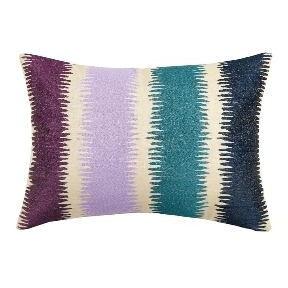 Currents Embroidered Decorative Pillow, Purple