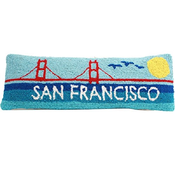 30PK419C24OB 8 x 24 in. San Francisco Hooked Wool Pillow