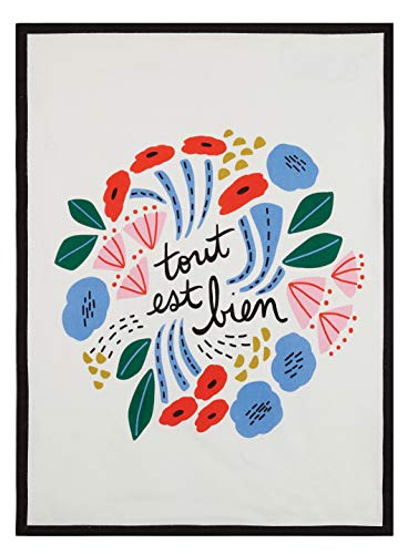 Picture of Peking Handicraft 04EO101AC 18 x 25 in. Tout Est Bien Kitchen Towel, Multi Color 