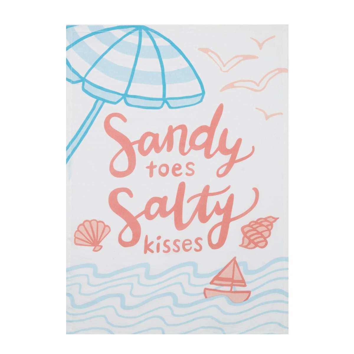 Picture of Peking Handicraft 04JES125WC 18 x 25 in. Sandy Toes Salty Kisses Kitchen Towel 