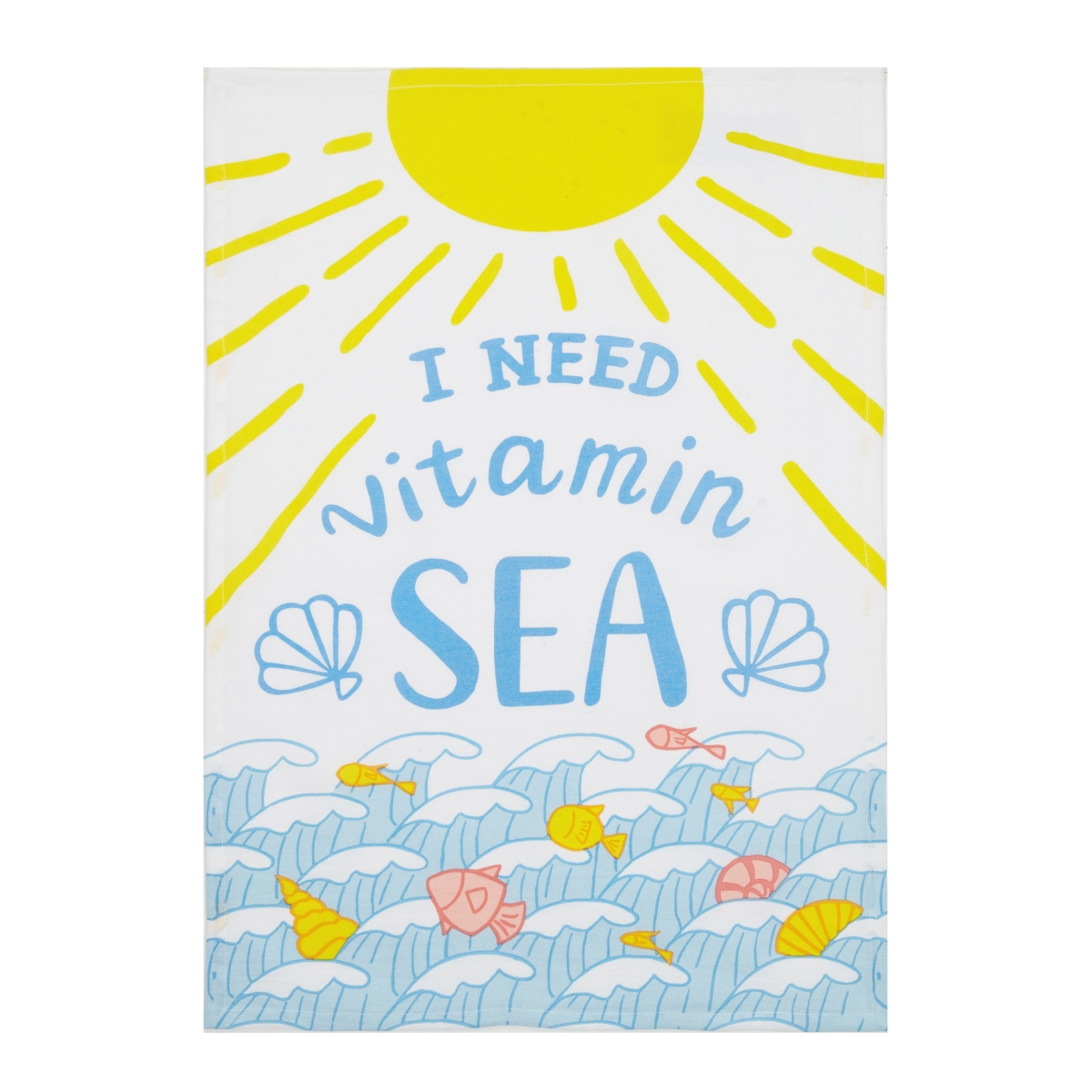 Picture of Peking Handicraft 04JES126WC 18 x 25 in. I Need Vitamin Sea Kitchen Towel 