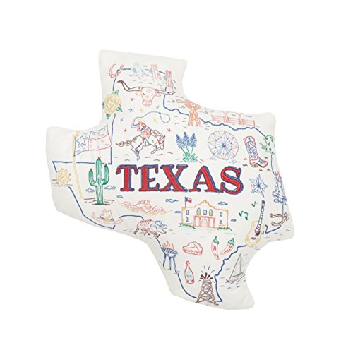 14 x 14 in. Texas Shaped Throw Pillow