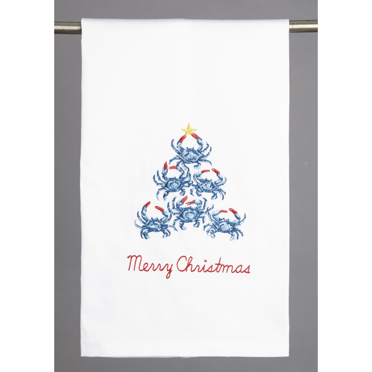 04SJM9412WC 16 x 25 in. Blue Crab Xmas Tree Embroidery Kit