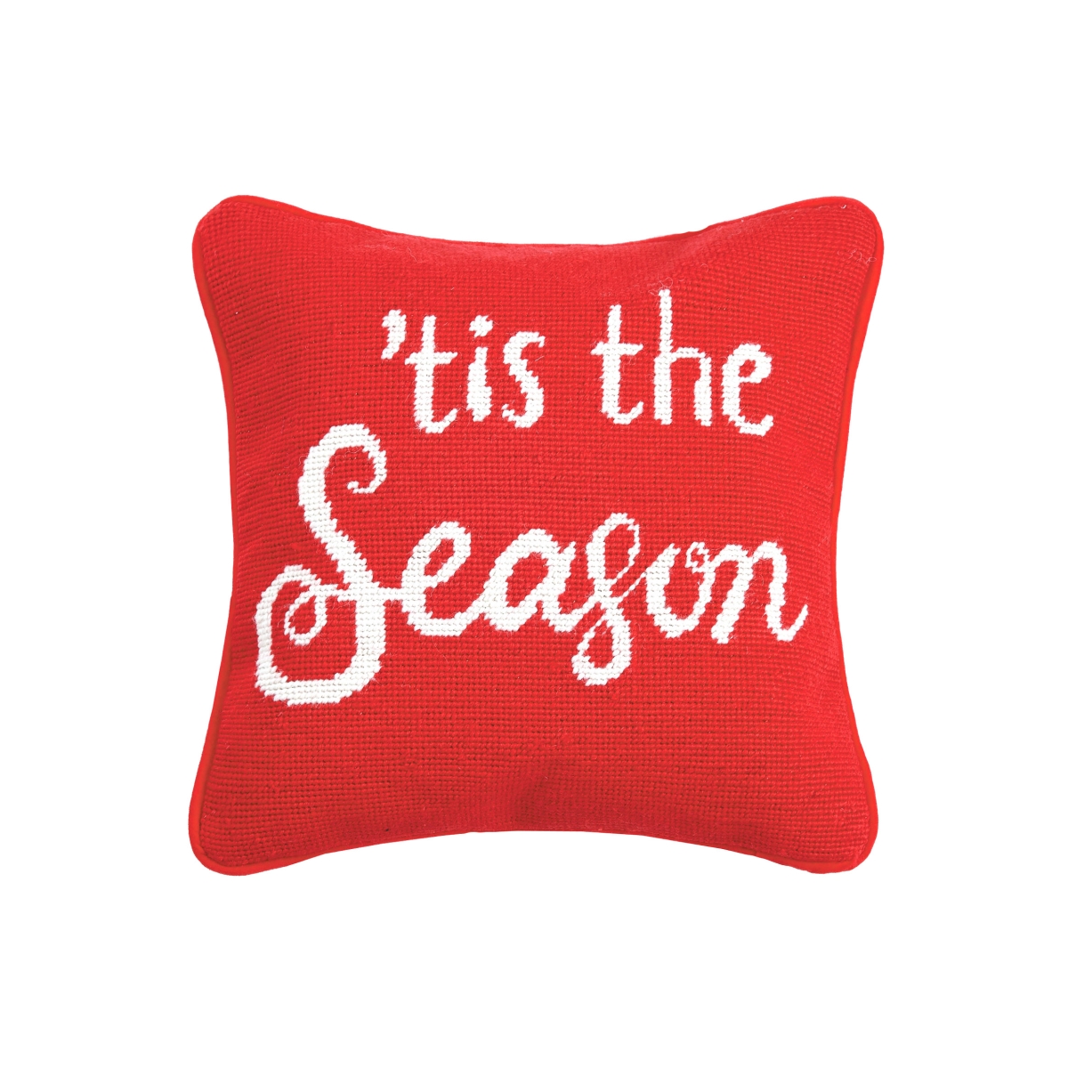12 x 12 in. Tis The Season Needlepoint Pillow